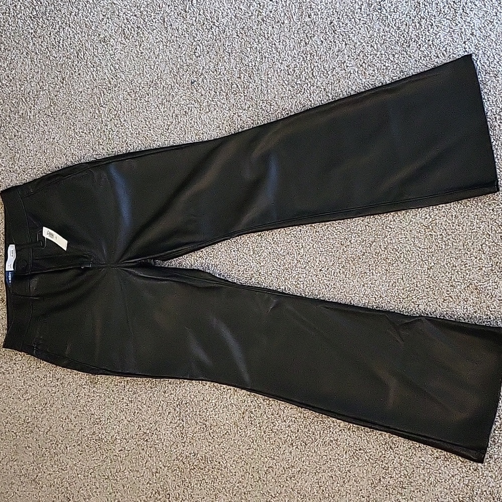 Old Navy Faux Leather High Rise Flare